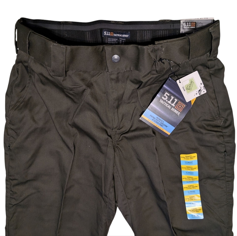 5.11 tactical pants sheriff green PDU Patrol Duty Uniform class A 14 unhemmed